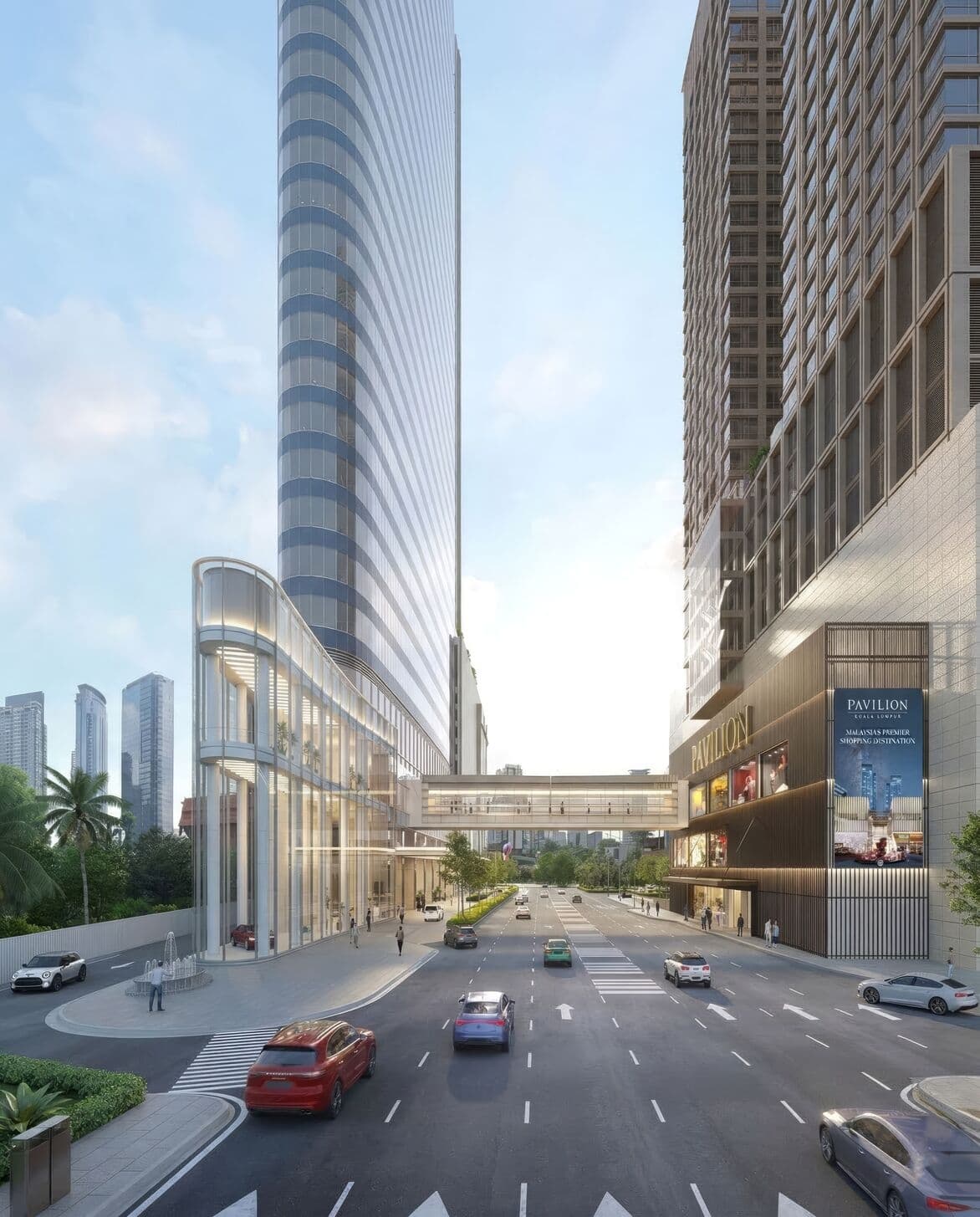 Direct Covered Link Bridge to Pavilion Mall